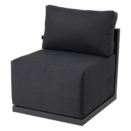 Noosa 8 Piece Outdoor Corner Lounge Set, Charcoal Grey Aluminium