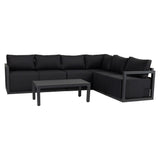 Alfresco Contemporary All-Weather Lounge Set – White