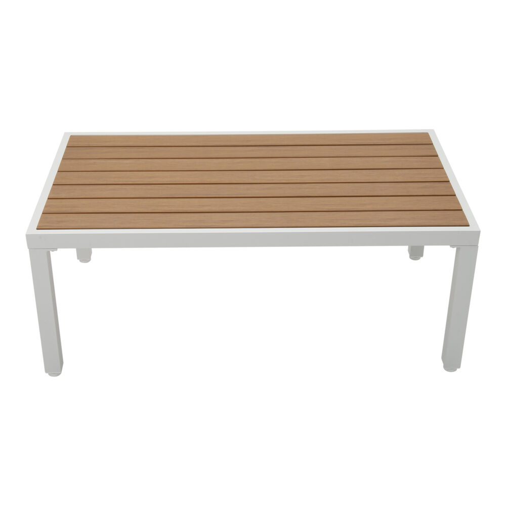 Coolum 5 Piece Outdoor Sofa Set, White Aluminium
