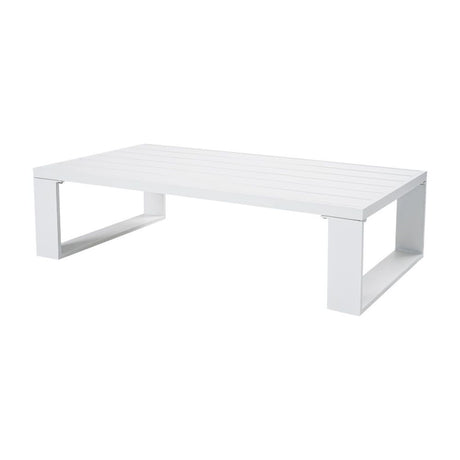 Maroochydore 6 Piece Outdoor Lounge Set, White Aluminium