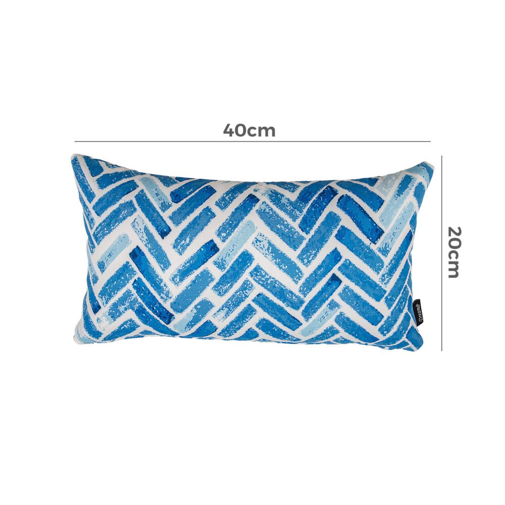 Rectangular Outdoor Cushion — Spun Polyester with Polypropylene Insert — Allure Home Collections