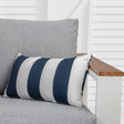 Bicolour Outdoor Lumbar Cushion — Reversible Design — Allure Home Collections