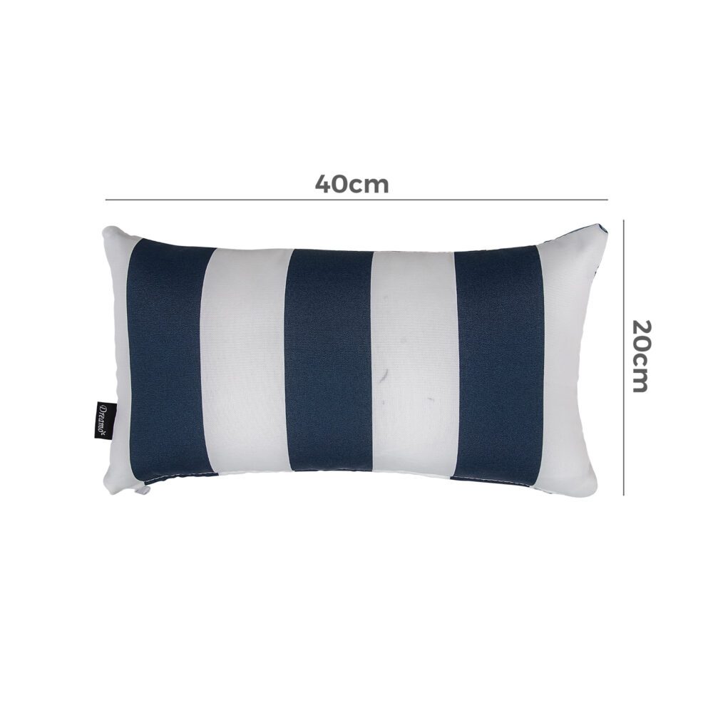 Bicolour Outdoor Lumbar Cushion — Reversible Design — Allure Home Collections