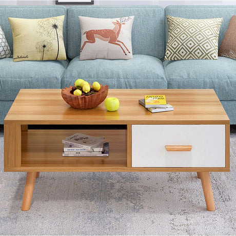 Kanumbra Coffee Table, Natural and White
