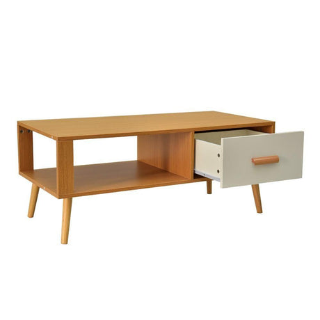 Kanumbra Coffee Table, Natural and White
