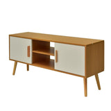 Hillwood 120cm Entertainment Unit, Natural and White