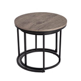 Homewood Nesting Coffee Table 2pcs, Dark Grey