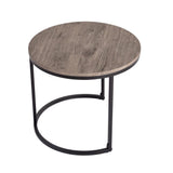 Homewood Nesting Coffee Table 2pcs, Dark Grey