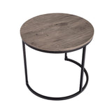 Homewood Nesting Coffee Table 2pcs, Dark Grey