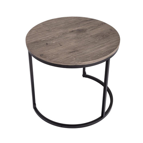 Homewood Nesting Coffee Table 2pcs, Dark Grey
