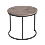 Homewood Nesting Coffee Table 2pcs, Dark Grey