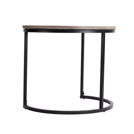 Homewood Nesting Coffee Table 2pcs, Dark Grey