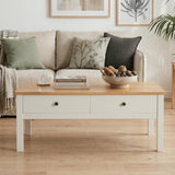 Eildon Coffee Table, White and Timber