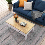 Eildon Coffee Table, White and Timber