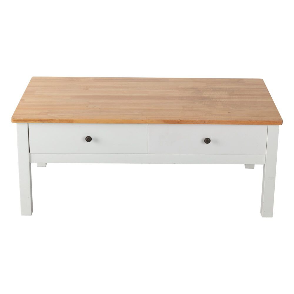 Eildon Coffee Table, White and Timber