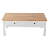 Eildon Coffee Table, White and Timber