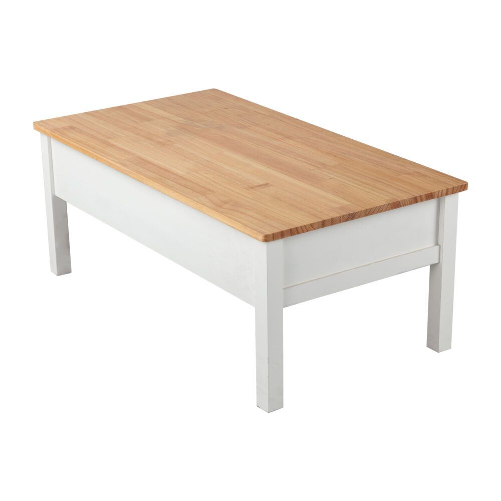 Eildon Coffee Table, White and Timber