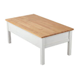 Eildon Coffee Table, White and Timber