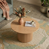 Thornton natural timber coffee table in a modern living room