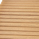 Luxe Ribbed Texture Wooden Coffee Table — Natural and Black — Allure Home Collections