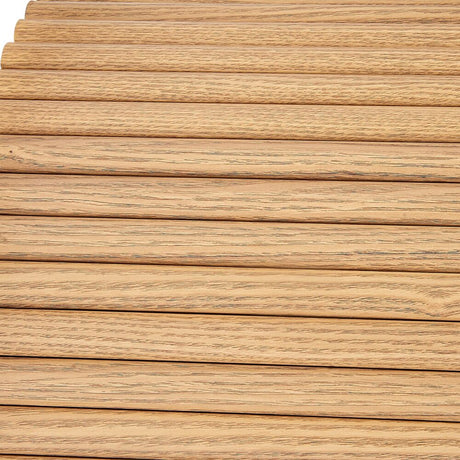 Luxe Ribbed Texture Wooden Coffee Table — Natural and Black — Allure Home Collections