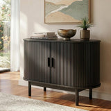 Overland Corner 2 Door Buffet Sideboard, Black