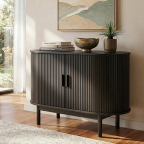 Overland Corner 2 Door Buffet Sideboard, Black