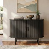 Overland Corner 2 Door Buffet Sideboard, Black