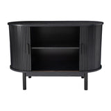 Overland Corner 2 Door Buffet Sideboard, Black