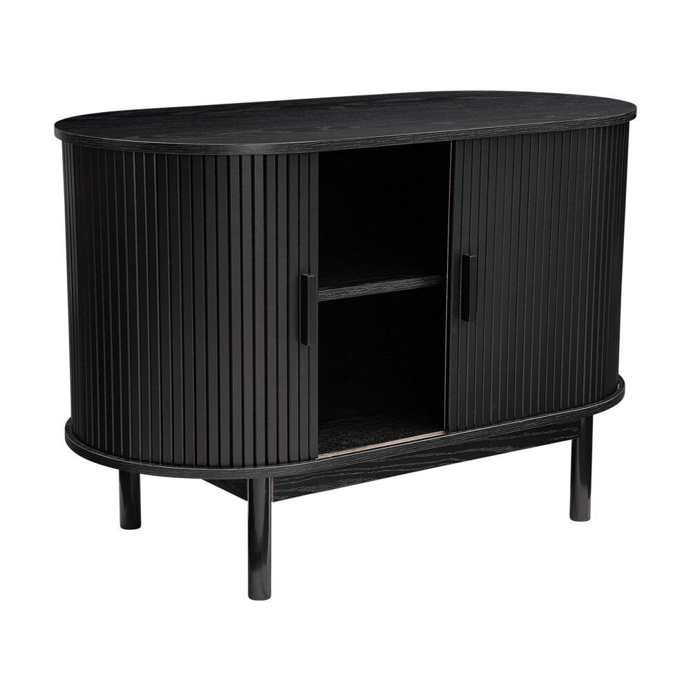 Overland Corner 2 Door Buffet Sideboard, Black