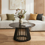 Molesworth Round Coffee Table, Black