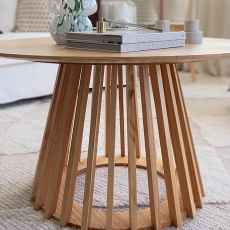 Yea Round Coffee Table, Natural Timber