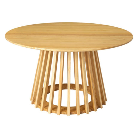 Palmer Coastal Haven Slatted Sphere Coffee Table — Solid Wood — Allure Home Collections