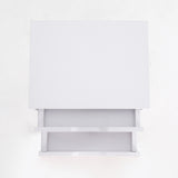 2X Bedside Table 2 Drawer Wood Leg Storage Cabinet Nightstand SUZY WHITE