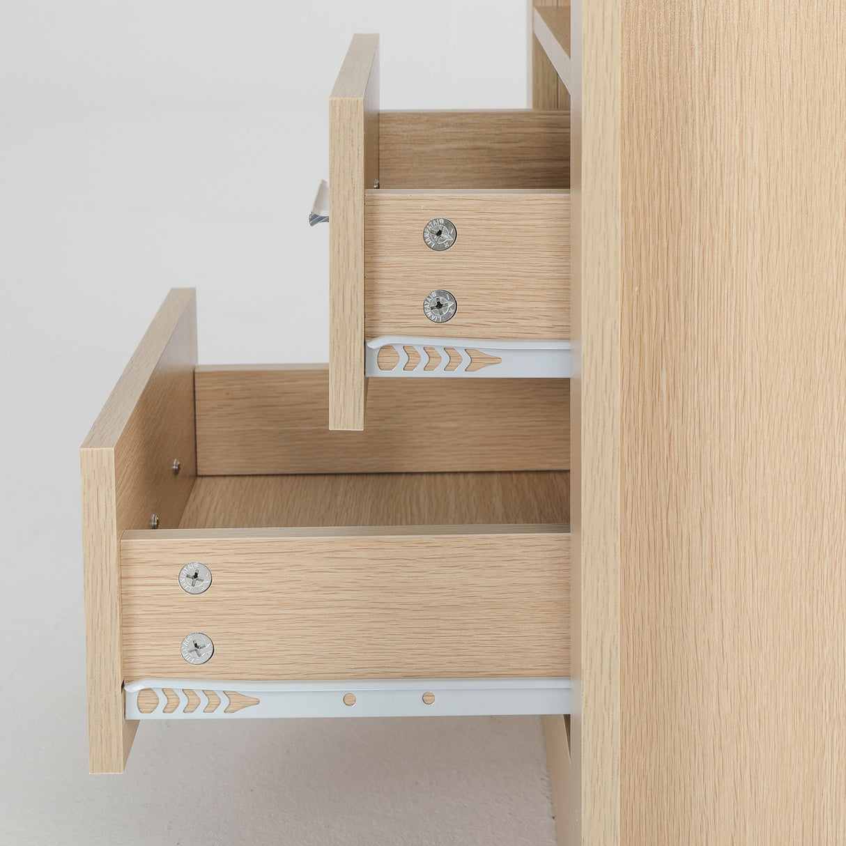 Wardell 2 Drawer Bedside Table, Oak 2pcs