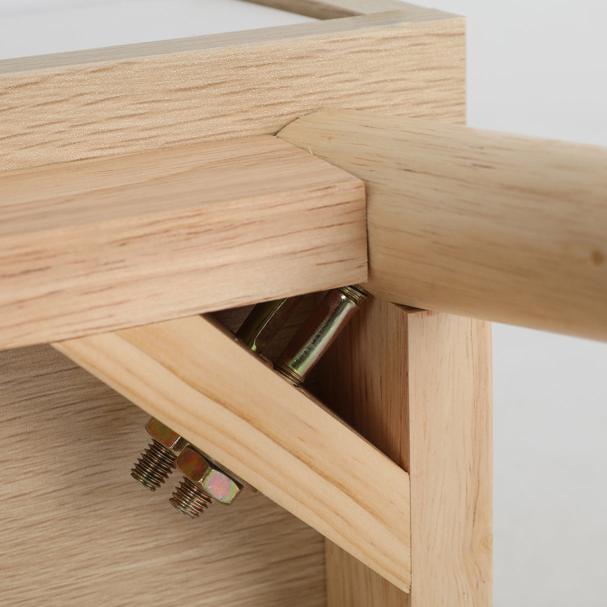 Suffolk Park 2 Drawer Bedside Table, Oak 2pcs