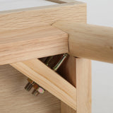 Suffolk Park 2 Drawer Bedside Table, Oak 2pcs