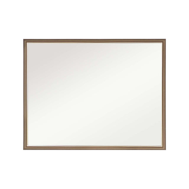 Wall Mirror Rectangular Frame Bathroom 70x90cm Antique Brown