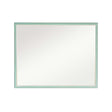 Wall Mirror Rectangular Frame Bathroom 70x90cm Turquoise