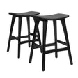Point Leo black bar stool in a modern Australian kitchen