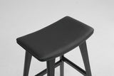 Blairgowrie Wooden Bar Stool, Black 2pcs