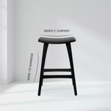 Blairgowrie Wooden Bar Stool, Black 2pcs