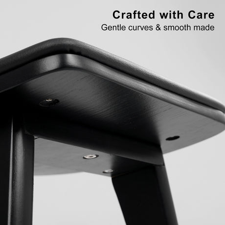 Pair of KANSO padded bar stools at white kitchen island — Allure Home Collections