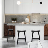 Blairgowrie Wooden Bar Stool, Black 2pcs