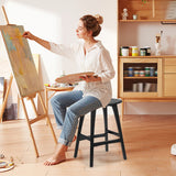 Blairgowrie Wooden Bar Stool, Black 2pcs