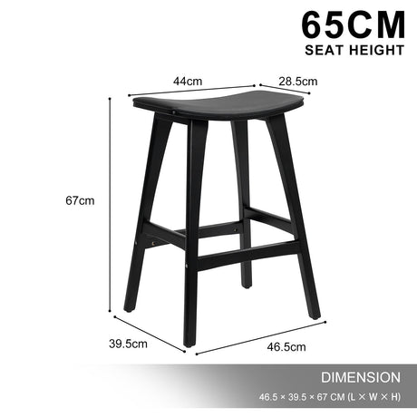 Point Leo black bar stool in a modern Australian kitchen view 12