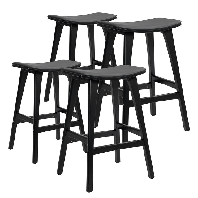 Point Leo black bar stool in a modern Australian kitchen