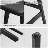Set of 4 KANSO padded bar stools at kitchen counter — Allure Home Collections