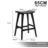 Point Leo black bar stool in a modern Australian kitchen view 12