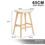 KANSO bar stool footrest and base detail close-up — Allure Home Collections